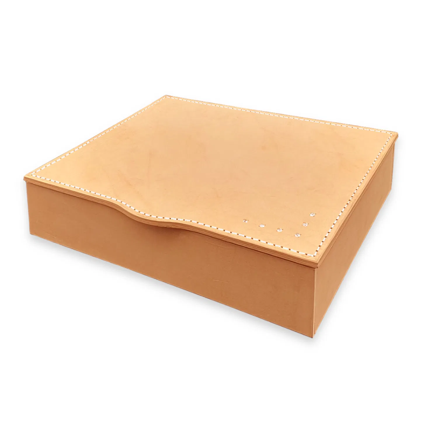 Incanto elite portagioie di lusso in cuoio con Swarovsk Quia Zulpo naturale bianco 01