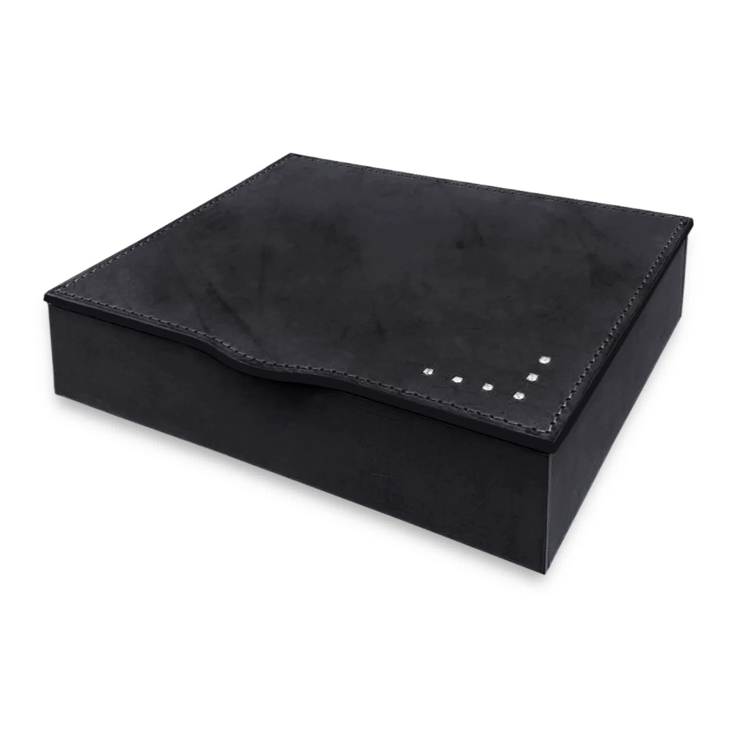 Incanto elite portagioie di lusso in cuoio con Swarovsk Quia Zulpo nero cuoio 02